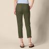 imageAmazon Essentials Womens MidRise SlimFit Stretchy Cropped Tapered Leg Khaki Dress Pants Available in Plus SizeDark Olive