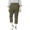 imageAmazon Essentials Womens MidRise SlimFit Stretchy Cropped Tapered Leg Khaki Dress Pants Available in Plus SizeDark Olive