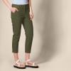 imageAmazon Essentials Womens MidRise SlimFit Stretchy Cropped Tapered Leg Khaki Dress Pants Available in Plus SizeDark Olive