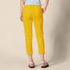 imageAmazon Essentials Womens MidRise SlimFit Stretchy Cropped Tapered Leg Khaki Dress Pants Available in Plus SizeDark Yellow