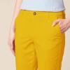 imageAmazon Essentials Womens MidRise SlimFit Stretchy Cropped Tapered Leg Khaki Dress Pants Available in Plus SizeDark Yellow