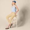 imageAmazon Essentials Womens MidRise SlimFit Stretchy Cropped Tapered Leg Khaki Dress Pants Available in Plus SizeKhaki Brown
