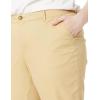 imageAmazon Essentials Womens MidRise SlimFit Stretchy Cropped Tapered Leg Khaki Dress Pants Available in Plus SizeKhaki Brown