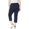 imageAmazon Essentials Womens MidRise SlimFit Stretchy Cropped Tapered Leg Khaki Dress Pants Available in Plus SizeNavy