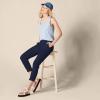 imageAmazon Essentials Womens MidRise SlimFit Stretchy Cropped Tapered Leg Khaki Dress Pants Available in Plus SizeNavy