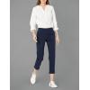 imageAmazon Essentials Womens MidRise SlimFit Stretchy Cropped Tapered Leg Khaki Dress Pants Available in Plus SizeNavy