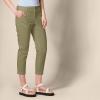 imageAmazon Essentials Womens MidRise SlimFit Stretchy Cropped Tapered Leg Khaki Dress Pants Available in Plus SizeWashed Olive