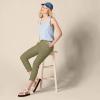 imageAmazon Essentials Womens MidRise SlimFit Stretchy Cropped Tapered Leg Khaki Dress Pants Available in Plus SizeWashed Olive