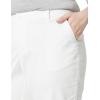 imageAmazon Essentials Womens MidRise SlimFit Stretchy Cropped Tapered Leg Khaki Dress Pants Available in Plus SizeWhite