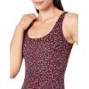 imageAmazon Essentials Womens OnePiece Coverage Swimsuit Available in Plus SizeBrick Red Leopard