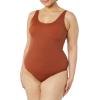 imageAmazon Essentials Womens OnePiece Coverage Swimsuit Available in Plus SizeBrown