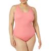 imageAmazon Essentials Womens OnePiece Coverage Swimsuit Available in Plus SizeCoral Pink