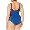 imageAmazon Essentials Womens OnePiece Coverage Swimsuit Available in Plus SizeDeep Blue