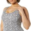 imageAmazon Essentials Womens OnePiece Coverage Swimsuit Available in Plus SizeDitsy Floral