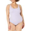 imageAmazon Essentials Womens OnePiece Coverage Swimsuit Available in Plus SizeLavender