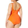 imageAmazon Essentials Womens OnePiece Coverage Swimsuit Available in Plus SizeOrange