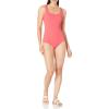 imageAmazon Essentials Womens OnePiece Coverage Swimsuit Available in Plus SizeSalmon Pink