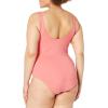 imageAmazon Essentials Womens OnePiece Coverage Swimsuit Available in Plus SizeSalmon Pink