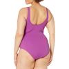 imageAmazon Essentials Womens OnePiece Coverage Swimsuit Available in Plus SizeViolet