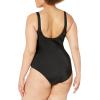 imageAmazon Essentials Womens OnePiece Coverage Swimsuit Available in Plus SizeWashed Black