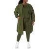 imageAmazon Essentials Womens Oversized Quilted Coat Available in Plus SizeDark Olive