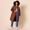 imageAmazon Essentials Womens Oversized Quilted Coat Available in Plus SizeDeep Brown