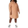 imageAmazon Essentials Womens Oversized Quilted Coat Available in Plus SizeLight Brown