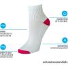 imageAmazon Essentials Womens Performance Cotton Cushioned Athletic Ankle Socks 6 PairsAqua BlueGreyPeachWhiteMulti