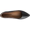 imageAmazon Essentials Womens PointedToe Ballet FlatBlack Faux Leather