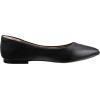 imageAmazon Essentials Womens PointedToe Ballet FlatBlack Faux Leather
