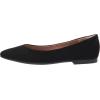 imageAmazon Essentials Womens PointedToe Ballet FlatBlack Microsuede