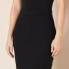 imageAmazon Essentials Womens Ponte PullOn Above The Knee Fitted Pencil SkirtBlack