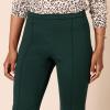 imageAmazon Essentials Womens Ponte PullOn Mid Rise Ankle Length PantsDark Green