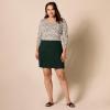 imageAmazon Essentials Womens Ponte PullOn Mini Length ALine SkirtDark Green