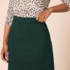 imageAmazon Essentials Womens Ponte PullOn Mini Length ALine SkirtDark Green