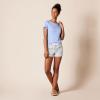 imageAmazon Essentials Womens Poplin Short and Sleep Tee SetBlue Floral