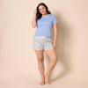 imageAmazon Essentials Womens Poplin Short and Sleep Tee SetBlue Floral