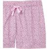 imageAmazon Essentials Womens Poplin Short and Sleep Tee SetLight Pink Cherry Print