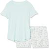 imageAmazon Essentials Womens Poplin Short and Sleep Tee SetMint Green White Cactus