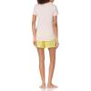 imageAmazon Essentials Womens Poplin Short and Sleep Tee SetPink Petal Print