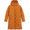 imageAmazon Essentials Womens Puffer Jacket Heavyweight Diamond Quilted Knee Length Winter CoatTan