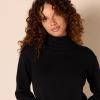 imageAmazon Essentials Womens PullOver Cotton Sweaters FunnelNeck Available in Plus SizeBlack