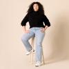 imageAmazon Essentials Womens PullOver Cotton Sweaters FunnelNeck Available in Plus SizeBlack