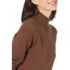 imageAmazon Essentials Womens PullOver Cotton Sweaters FunnelNeck Available in Plus SizeDeep Brown