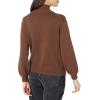 imageAmazon Essentials Womens PullOver Cotton Sweaters FunnelNeck Available in Plus SizeDeep Brown