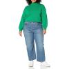 imageAmazon Essentials Womens PullOver Cotton Sweaters FunnelNeck Available in Plus SizeGreen