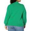 imageAmazon Essentials Womens PullOver Cotton Sweaters FunnelNeck Available in Plus SizeGreen