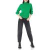 imageAmazon Essentials Womens PullOver Cotton Sweaters FunnelNeck Available in Plus SizeGreen