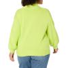 imageAmazon Essentials Womens PullOver Cotton Sweaters FunnelNeck Available in Plus SizeLime Green