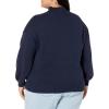 imageAmazon Essentials Womens PullOver Cotton Sweaters FunnelNeck Available in Plus SizeNavy